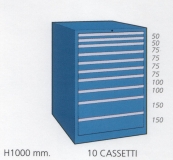 Schuifladenkast met 10 laden M 100 10