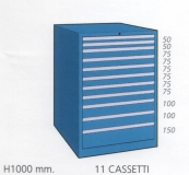 Schuifladenkast met 11 laden M 100 111