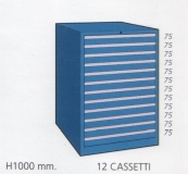 Schuifladenkast met 12 laden M 100 121