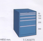 Schuifladenkast met 5 laden G 85 51