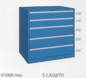 Schuifladenkast met 5 laden D 100 54