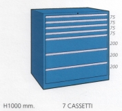 Schuifladenkast met 7 laden D 100 78