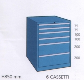 Schuifladenkast met 6 laden G 85 61