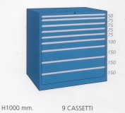 Schuifladenkast met 9 laden D 100 94