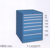 Schuifladenkast met 7 laden G 85 71