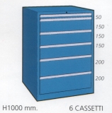 Schuifladenkast met 6 laden F100 63