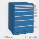 Schuifladenkast met 7 laden F100 07