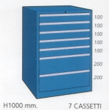 Schuifladenkast met 7 laden F100 72