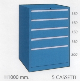 Schuifladenkast met 5 laden F 100 53