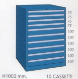 Schuifladenkast met 10 laden F 100 102