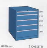 Schuifladenkast met 5 laden M 85 51