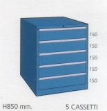 Schuifladenkast met 5 laden M85 04