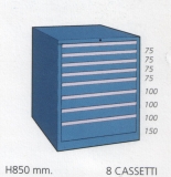 Schuifladenkast met 8 laden M 85 03