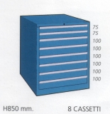 Schuifladenkast met 8 laden M 85 81