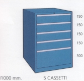 Schuifladenkast met 5 laden M 100 53