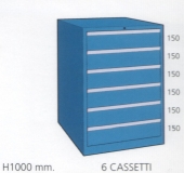 Schuifladenkast met 6 laden M 100 04