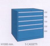 Schuifladenkast met 5 laden B 100 53