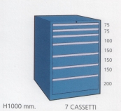 Schuifladenkast met 7 laden M100 71