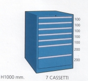 Schuifladenkast met 7 laden M100 72