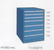 Schuifladenkast met 7 laden M100 73