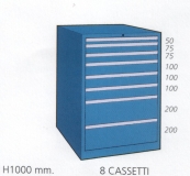 Schuifladenkast met 8 laden M 100 82