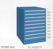 Schuifladenkast met 9 laden M 100 01