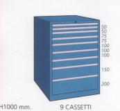Schuifladenkast met 9 laden M 100 93