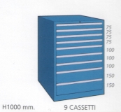 Schuifladenkast met 9 laden M 100 91