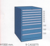 Schuifladenkast met 9 laden M 100 95